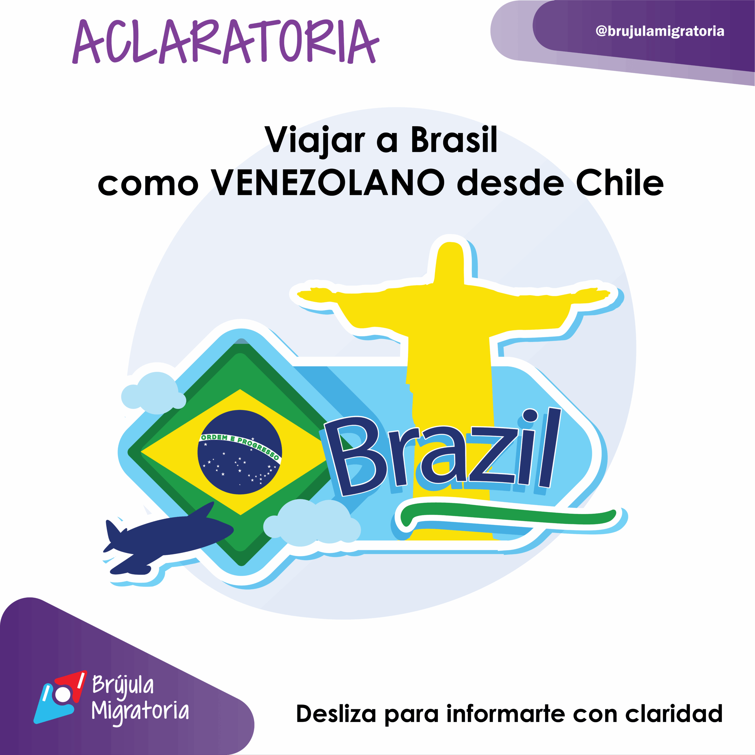 Requisitos para viajar a Brasil desde Chile como venezolano